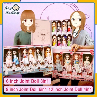6"/9"/12" Christmas Gift Bjd Cute Doll Toy Set Children Princess Dress up Clothes Girls Toys (2)
