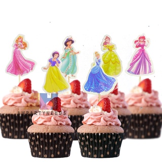 Princess Design Theme Cartoon Party Set Tableware Birthday Party Decoration For Children (5)