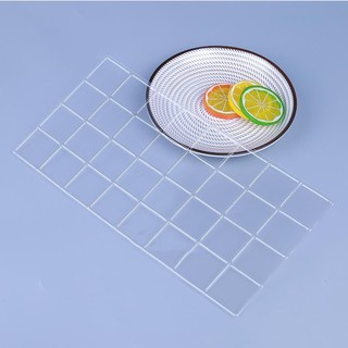 4pcs/Set Grid Transparent Texture Mat Fondant Mold Cake Border Decorating Tool (3)