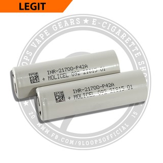 Molicel 21700 P42A 4000mah Legit Battery Vape E-Cigarette Flashlight