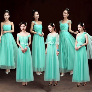 Light Green Evening Party Ball Prom Gown Formal Bridesmaid Dress Cocktail Dress