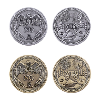 Fashion Stainless Steel YES/NO Coin Commemorative Coin Retro Magic Lucky Coin Jewelry Accessories