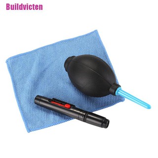 [Victen] 3 in 1 Lens Cleaning Cleaner Dust Pen Blower Cloth Kit For DSLR VCR Camera (2)