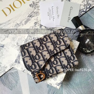 @vkk_studio LISA | top Quality Short wallet blue oblique saddle wallets women wallet