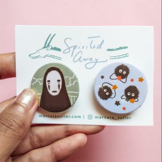 Spirited Away button pins - Studio Ghibli