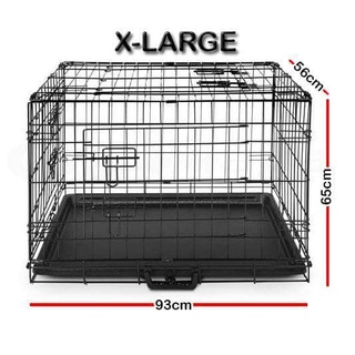 DOG CAGE (EXTRA-LARGE) COLLAPSIBLE 93 X 56 X 65