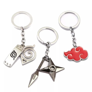 BLUEVELVET Special Keyholder Metal Cartoon Naruto Naruto Key Rings Car Key Rings Car Key Chain Bag Pendant Gift Cartoon Key Chain Keychain Keychains Naruto Symbol (8)