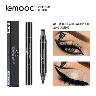 lemooc Double Head Liquid Eyeliner Waterproof Pen Cat Eye Winged Cosmetic Eyeliner