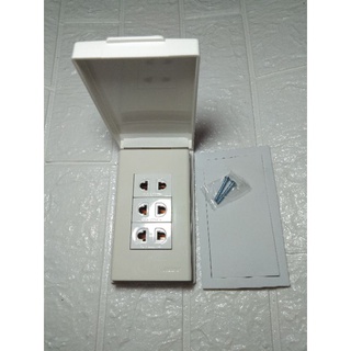 Heavy duty Outdoor universal outlet 3 gang Receptacle Outlet 10A 250V