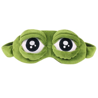 【Ready Stock】3D Sad Frog Sleep Mask Rest Travel Relax Sleeping Blindfold YKT
