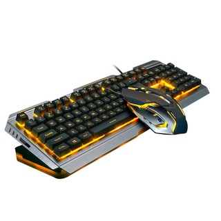 Cod-ch V1 USB Wired Ergonomic Backlight Gaming Keyboard LED Light Mechanical and Mouse