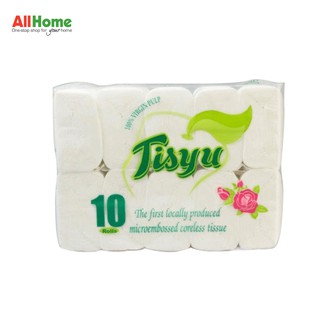 TISYU Coreless Compact Bathroom Tissue 10-Rolls