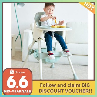 【Available】[COD]OLIVEROS Premium High Chair with Compartment Booster Toddler Safety Highchair Adjust