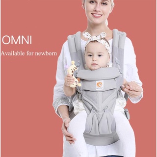 Funshally Ego Baby Carrier Omni All Carry Positions Baby Sling with Cool Air Mesh Cotton four