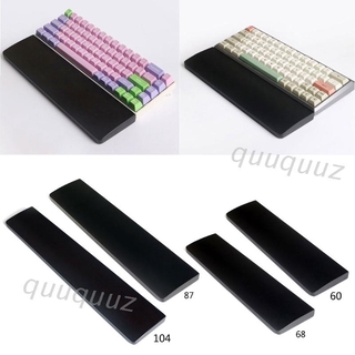 QUU Wood Wrist Rest Pad Keyboard Wood Black Wrist Rest Support Protection Anti-Slip