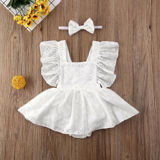 ☀Ready Stock☀Newborn Baby Girl Princess Backless Lace Casual Romper Tutu Dress Outfit