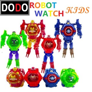 <<DODO>>Transforming Robot Watch Toys LED digital Watch 2 in 1- (ASSORTED)