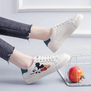 Mickey white shoe new web celebrity leisure female students joker han edition shoes