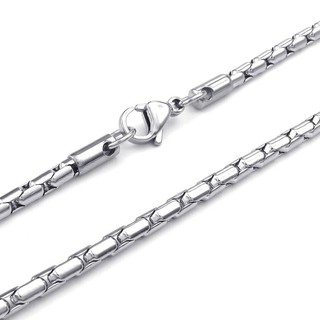 Men's Chain, Stainless Steel Classic Link Necklace(3 mm Width, 55 cm in Length) (3)