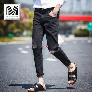 MENS KNEE RIPPED JEANS (5)