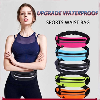 Sports travel waist bag unisex waterproof running exercise bike waist sports bag 3 pockets