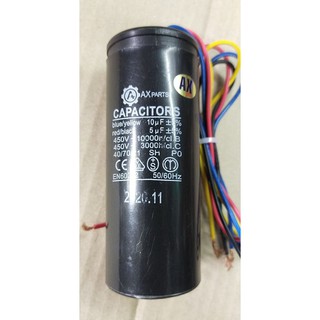 10+5UF 450VOLTS DUAL CAPACITOR FOR WASHING MACHINE