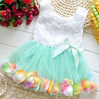 Baby Girls Lace Dresses Princess Tutu Floral Dresses Kids Dress
