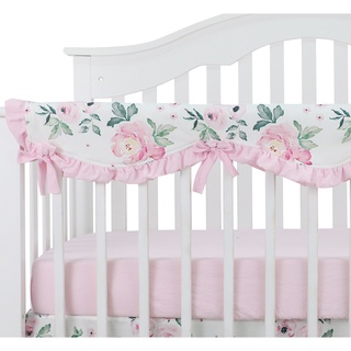 Baby Crib Rail Cover Long Crib Rail Guard Baby Teething Cover Protector Wrap Nursery Bed Rails Cover