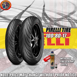 PIRELLI TUBELESS 100/80-17 FRONT/REAR (1 FREE TIRE SEALANT 500ML & 1 PITO FOR EVERY 1 TIRE PURCHASE)