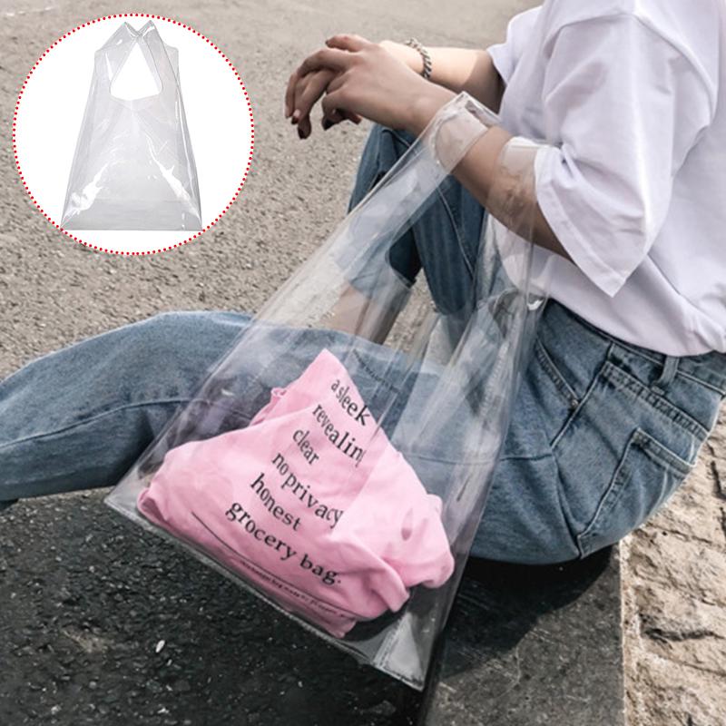 pvc transparent fashion shopper bag (4)
