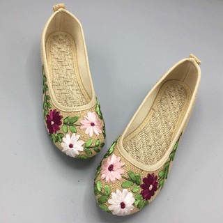 Women's Shoes National Wind Embroidered Shoes