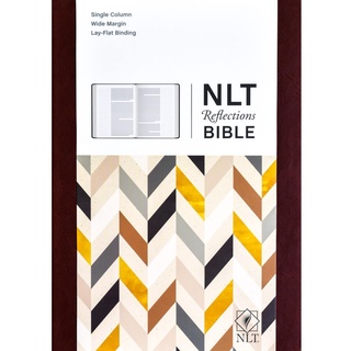 NLT Reflections Bible Hardcover LeatherLike, Mahogany Brown n1fK