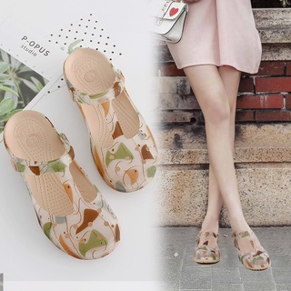 ☑VEBLEN Authentic summer Mary Jane ripped shoes jelly shoes women's shoes sandals and slippers beach