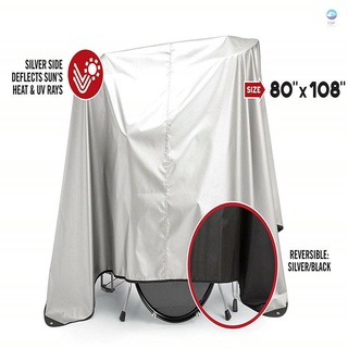 ♪ Dustless Drum Set Dust Cover Water-Resistant Anti UV-rays Oxford Cloth With Sewn-in Weighted Corners Protective