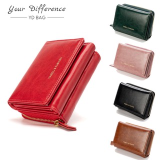 New short zipper wallet retro wallet women card bag coin purse