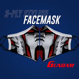 Gundam - Stylish Anime Facemask (3-PLY | Washable | Comfortable)