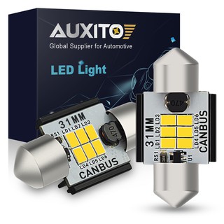 AUXITO 2PCS C5W LED Canbus Bulbs 31mm 36mm 41mm Festoon Light Auto Dome Reading Lamp License Plate Car Interior Bulb