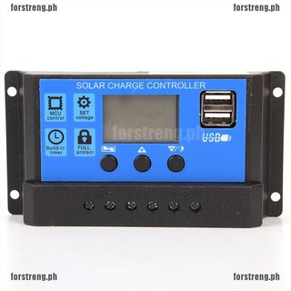 <sale+cod>10A 12V/24V Solar Panel Charger Controller Battery Regulator USB LCD SS