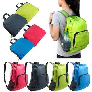 Foldable bag pack (Pink) (6)