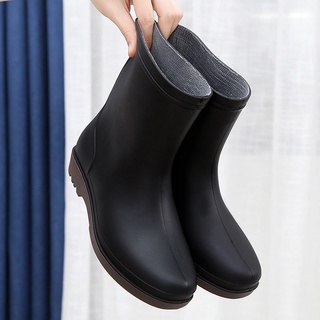Rain boots--▣✑►Short tube fashion waterproof shoes rain boots rain boots female summer students Korean adult rubber shoes household overshoes non-slip water boots