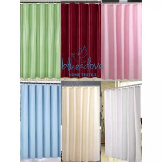 curtainsﺴ۩❏Polyester Fabric Shower Curtain Liners Bathroom Shower Curtains Water Proof Hotel Quality