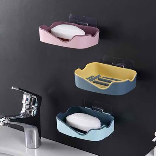 Soap Shelf Bathroom Soap Holder Soap Box Suction Wall Drain Free Punching Soap Rack
