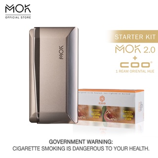 MOK 2.0 Starter Kit (Golden) + COO 1 Ream of Heat-not-Burn Sticks (Oriental Hue)