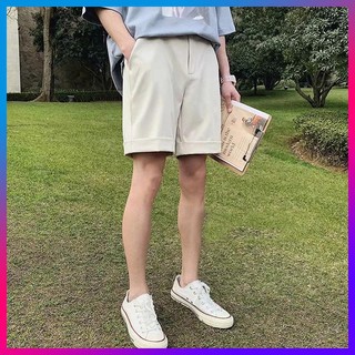 [Available] ♨Men's Suit casual shorts M-2XL preppy style 5-point Korean Trend straight cut versatile