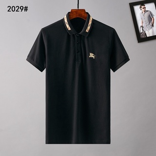 ﹍Burberry men's cotton polo jersey t-shirt shirt top S-XXXL G235