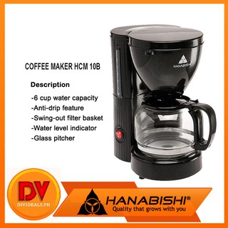 Divideals.ph Hanabishi HCM-10B 6 Cup Coffee Maker