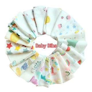 30*30CM Colorful Pattern Baby Bibs Soft Cotton Bibs 1PC (1)