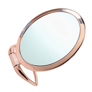 1Pc Creative 3X Magnifying Round Desktop Mirror Dresser Table Makeup Mirror Portable Household Mirror(Rose Gold) (2)