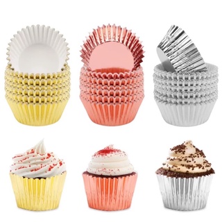 100pcs 3oz Foil Cupcake Liner/Muffin Liner