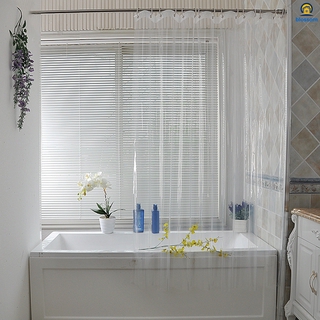 PEVA Bathroom Shower Curtain Liner Clear Heavy Duty Waterproof Shower Curtain Liner Anti-Microbial Mildew Resistant (5)